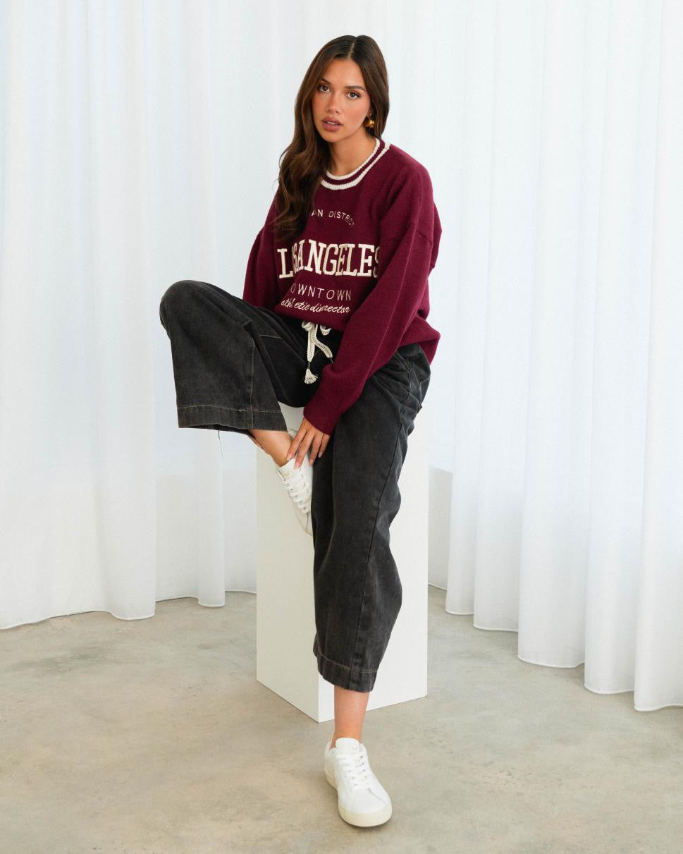 Asha Knit - Maroon