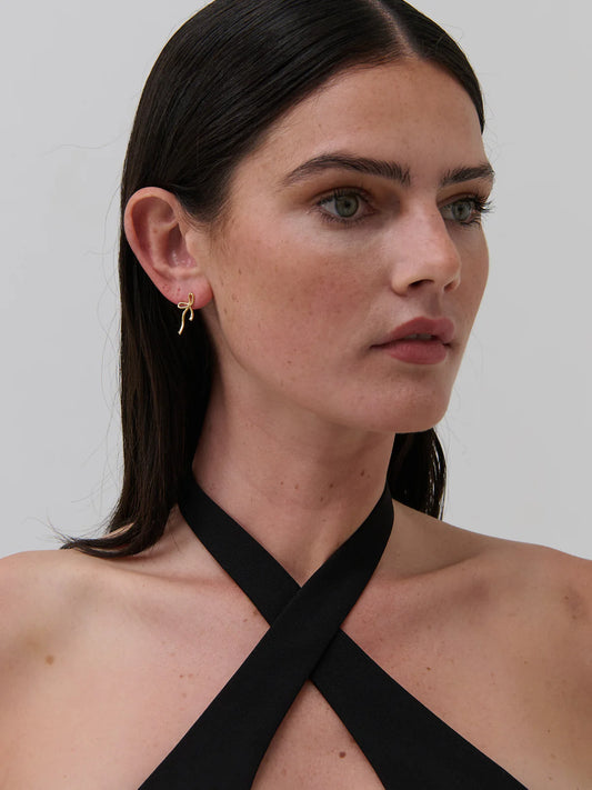 Maison Bow earring - Gold