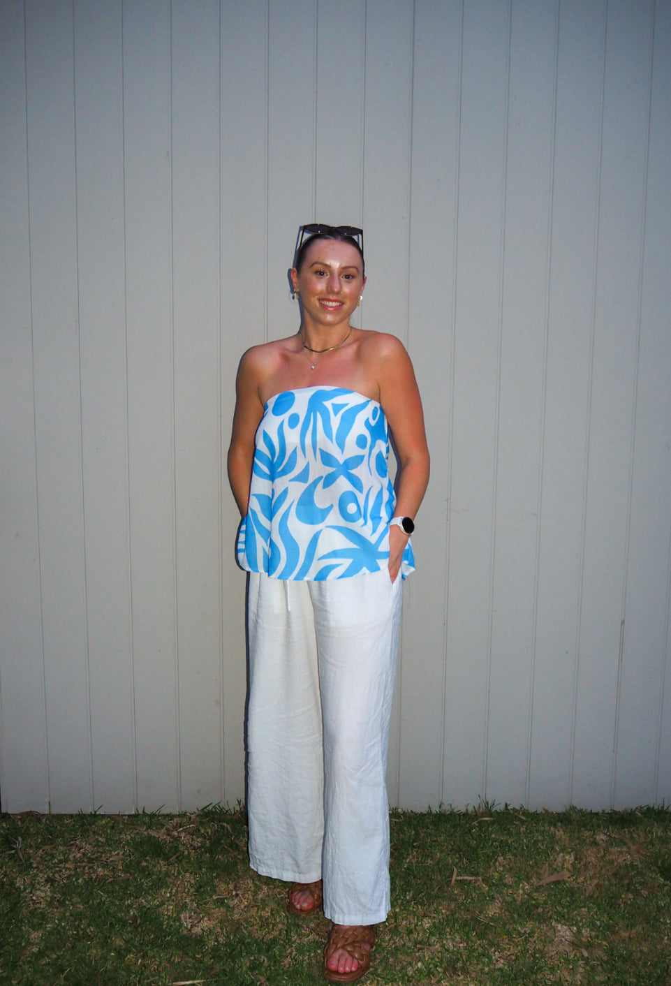 Savannah strapless top