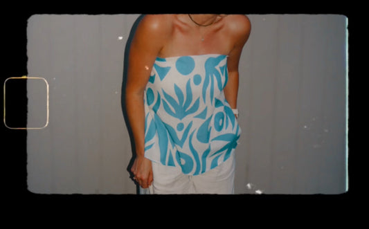 Savannah strapless top