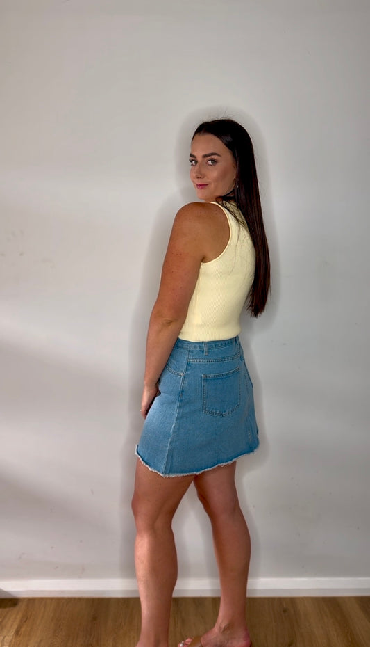 Posie Denim Mini Skirt