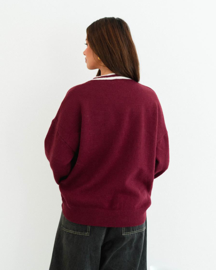 Asha Knit - Maroon