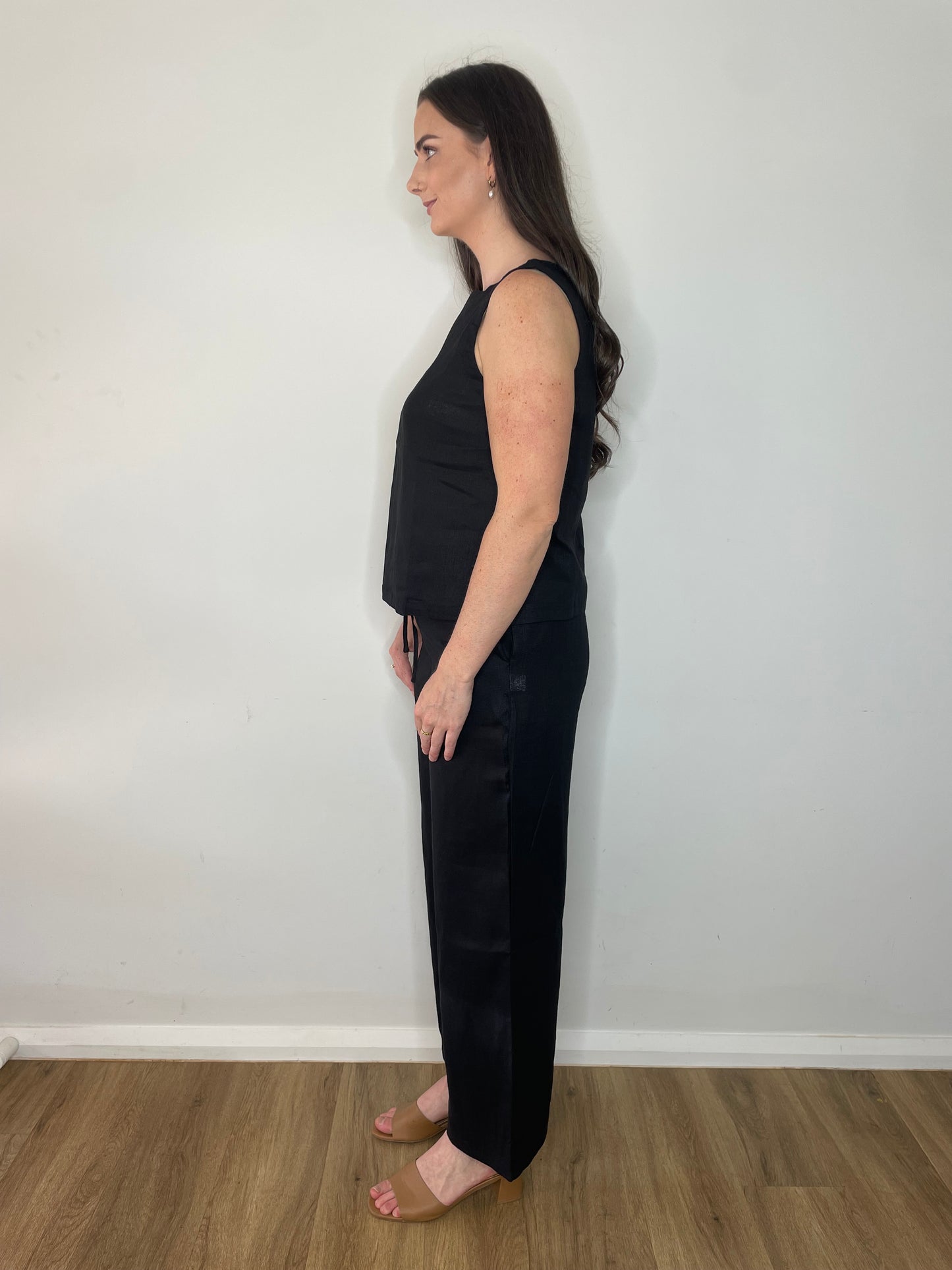 Paula Linen Pants - Black