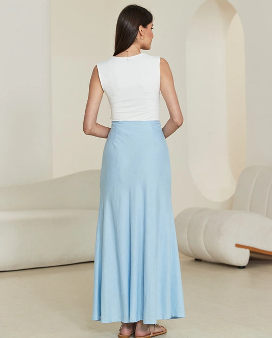 Haisley Maxi Skirt -Blue