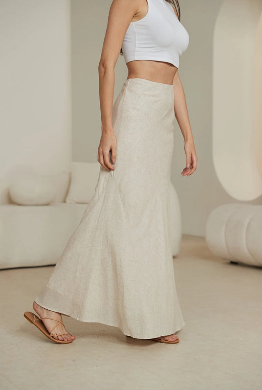 Haisley Maxi Skirt - Natural