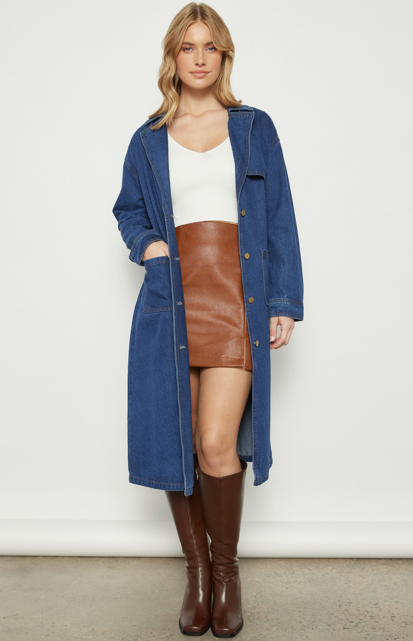 Olivia Denim Trench