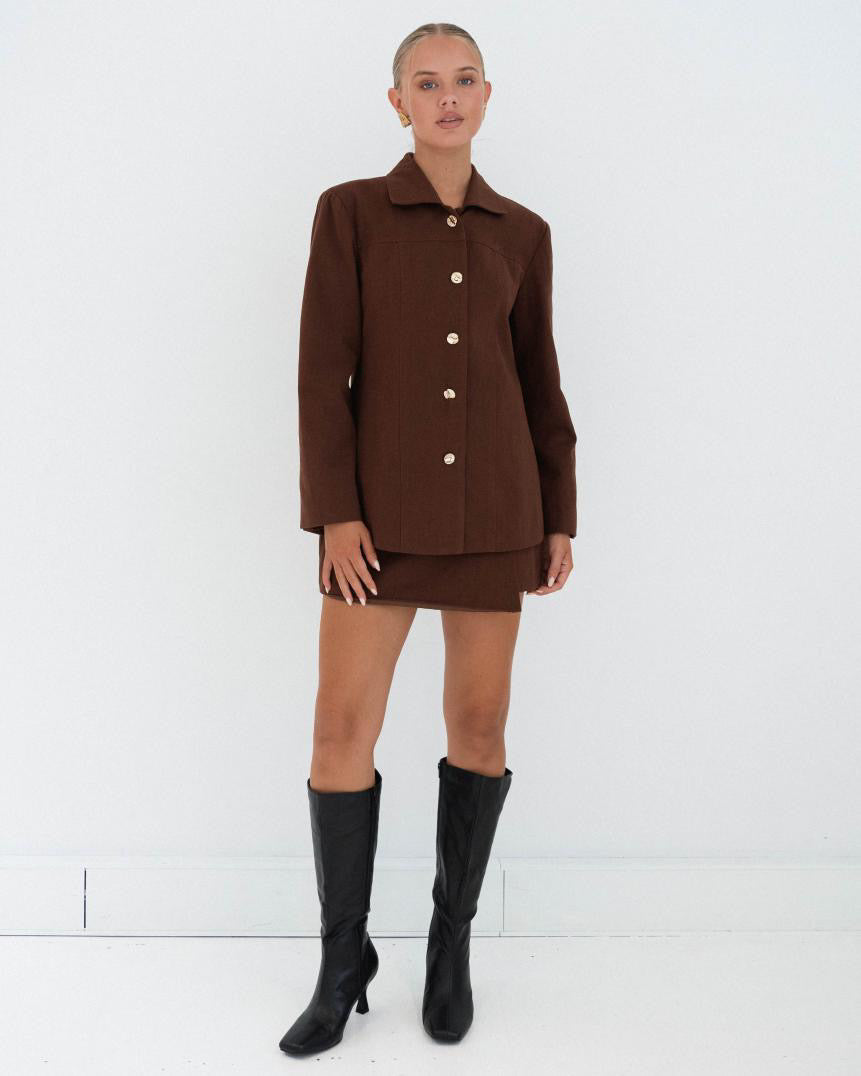 Silene Jacket - Chocolate