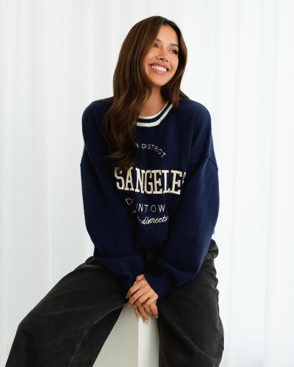 Asha Knit - Navy