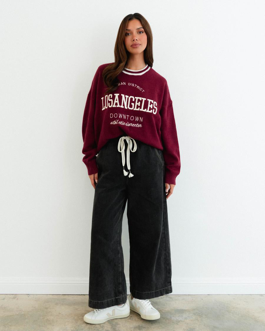 Asha Knit - Maroon