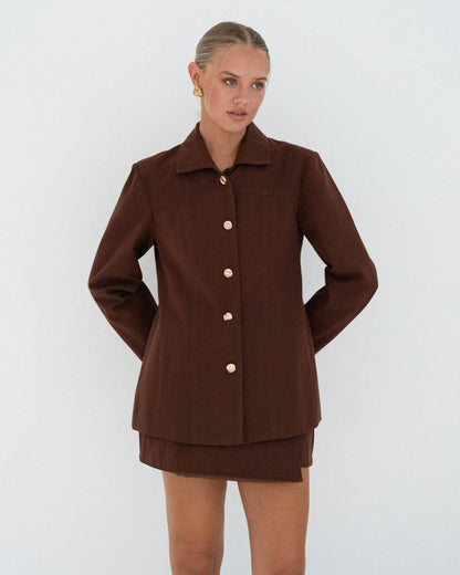 Silene Jacket - Chocolate