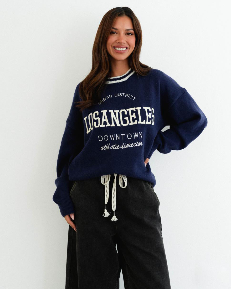 Asha Knit - Navy