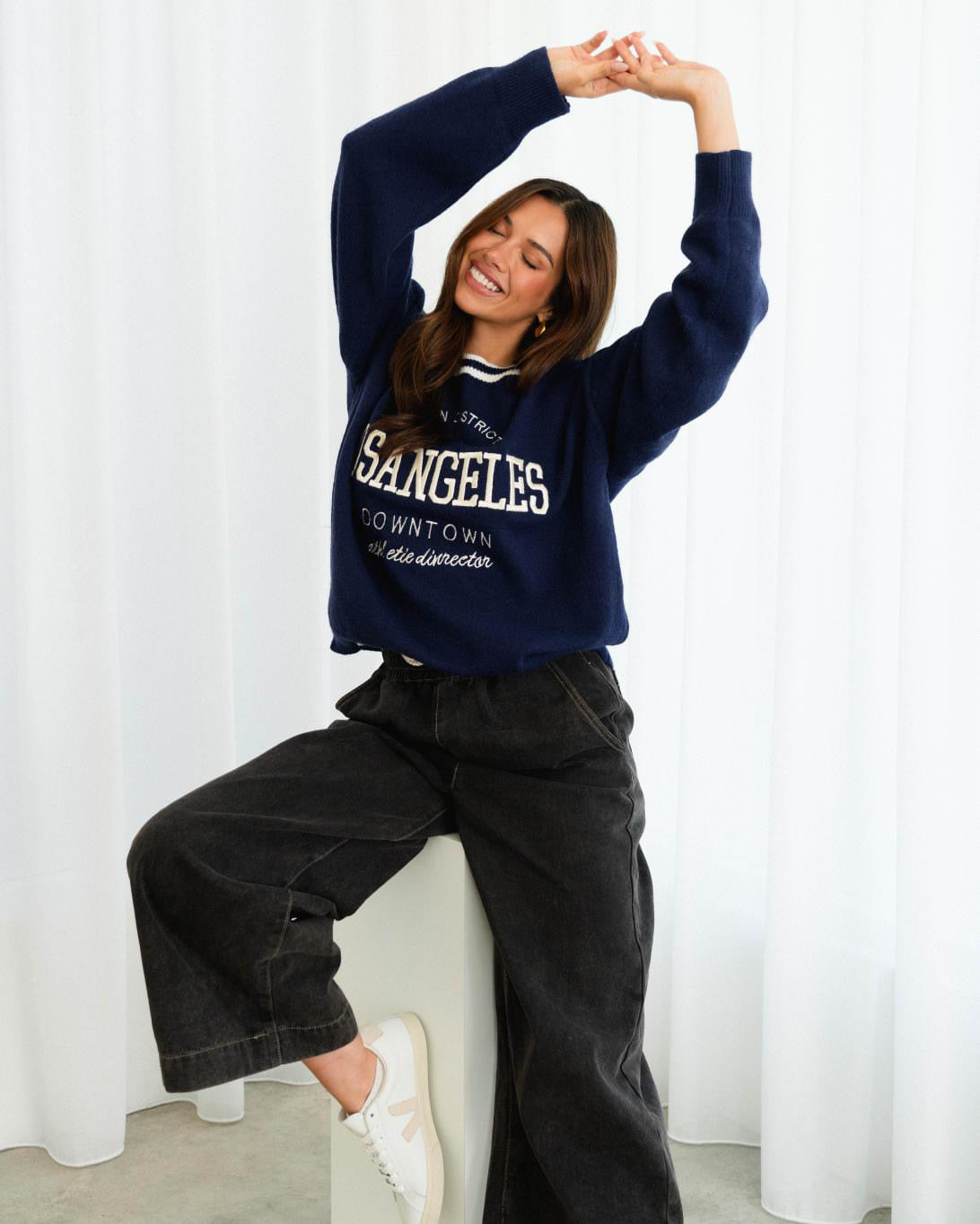 Asha Knit - Navy