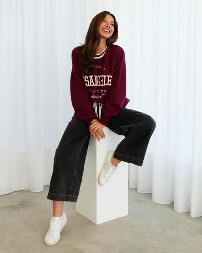 Asha Knit - Maroon