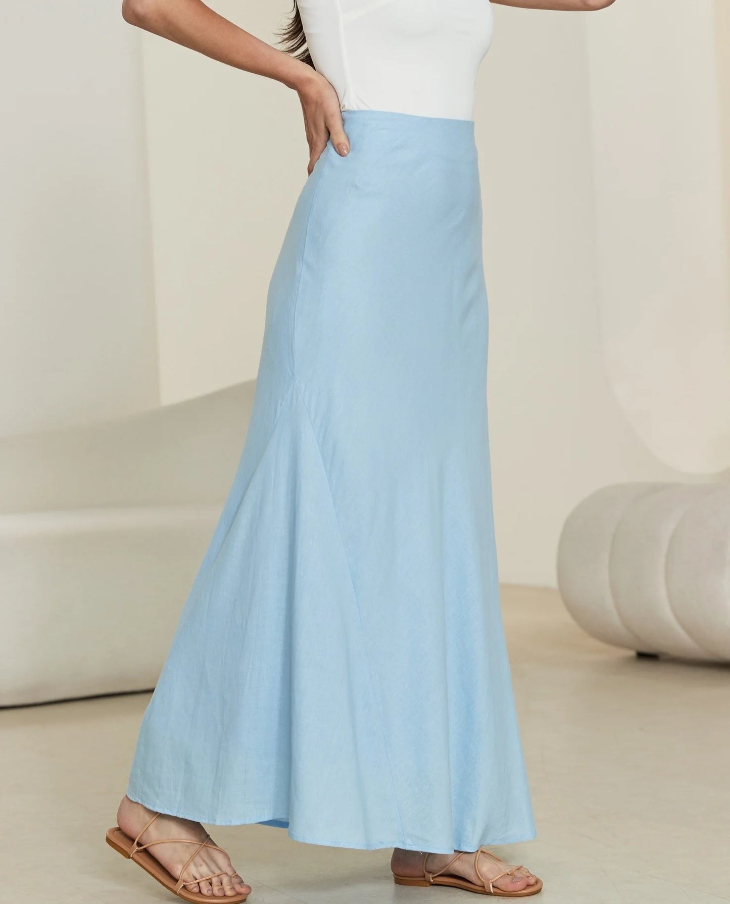 Haisley Maxi Skirt -Blue